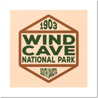 Wind Cave National Park badge Posters and Art